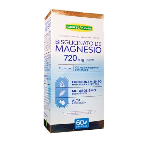 SUPLEM NUTR BISGLICINATO MAGNESIO X60