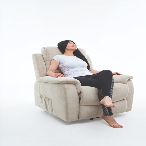 Sillón Masajeador Reclinable TM3002 Crema